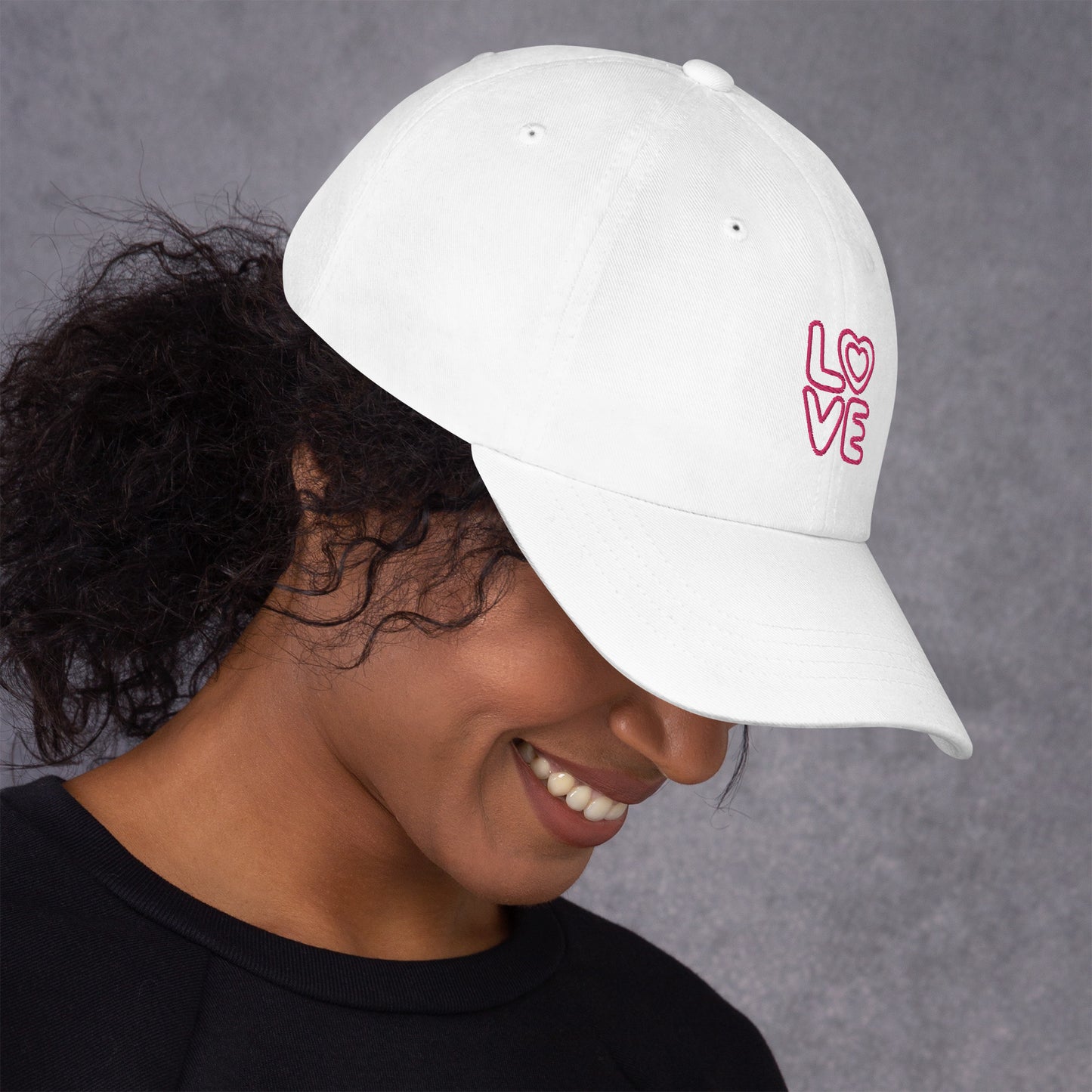 LOVE embroidered dad hat