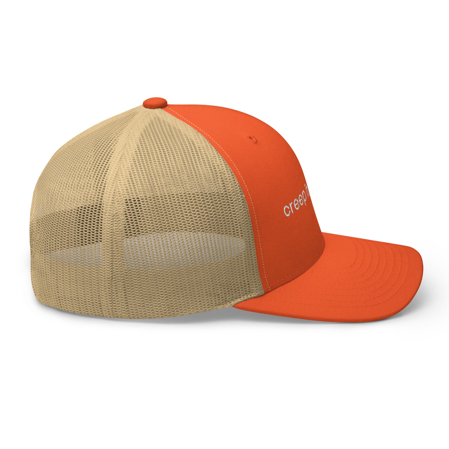 ghost hat, creep it real Halloween trucker hat