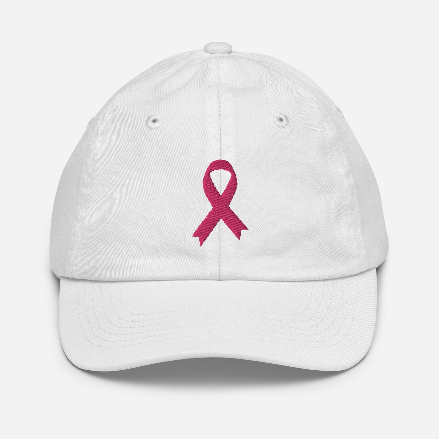 Youth breast cancer awareness cap, kids cancer awareness hat