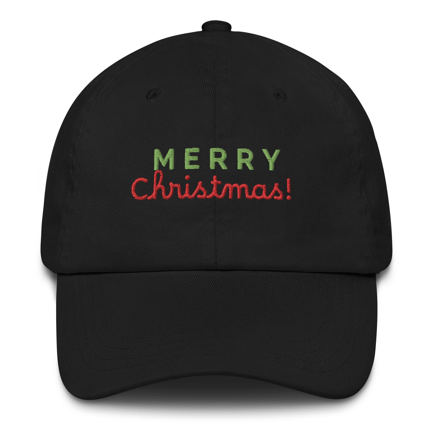 Merry Christmas Embroidered Dad hat, xmas baseball cap