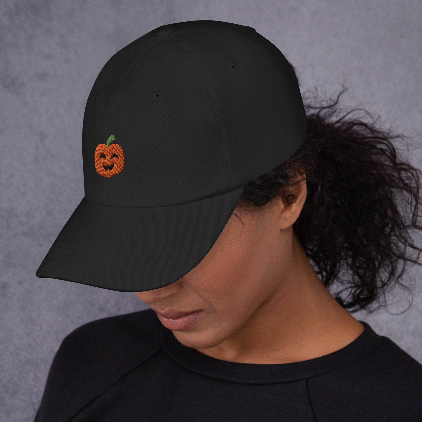 pumpkin baseball hat, Halloween hat