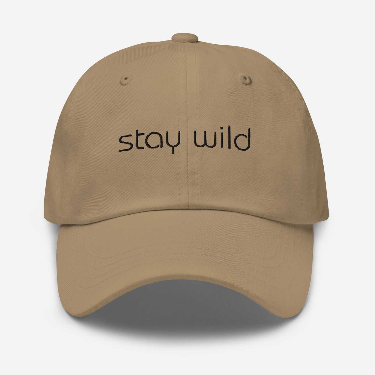 stay wild embroidered dad hat, fun dad hat