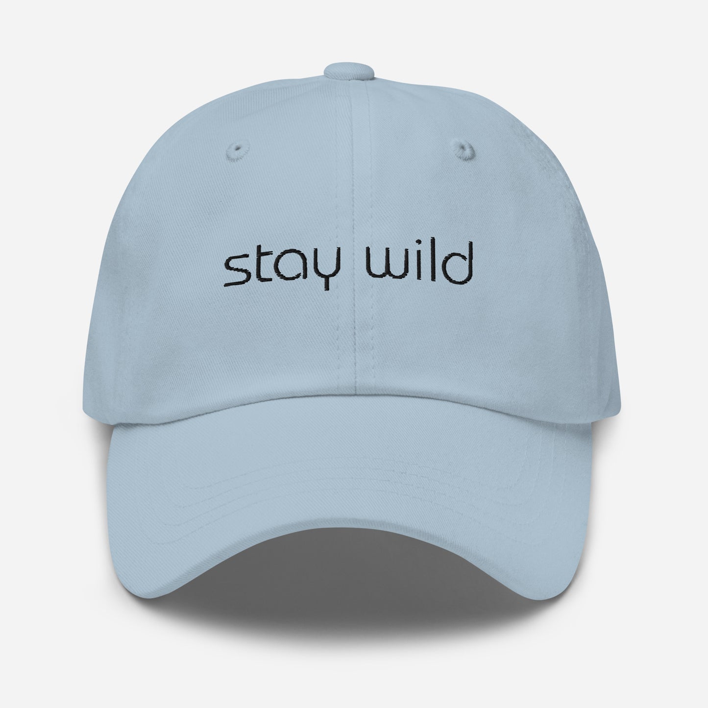 stay wild embroidered dad hat, fun dad hat