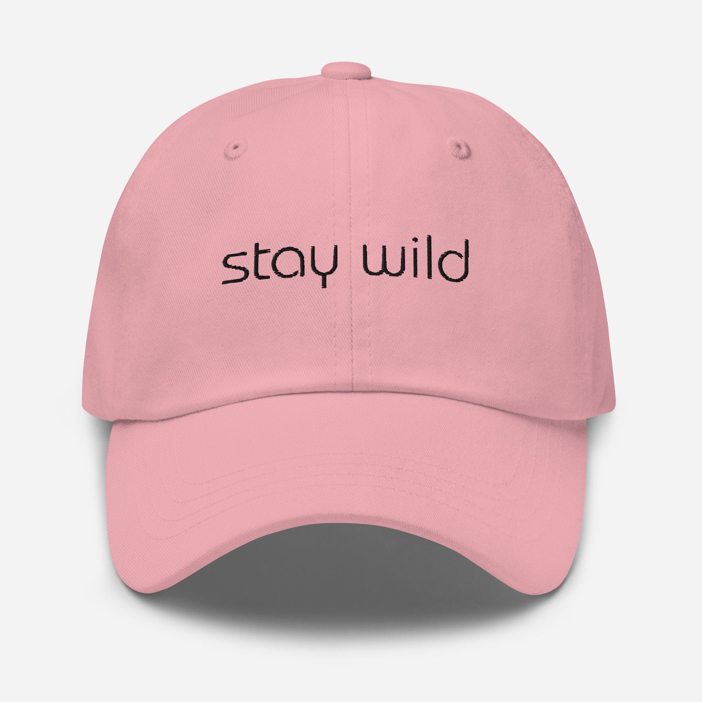 stay wild embroidered dad hat, fun dad hat