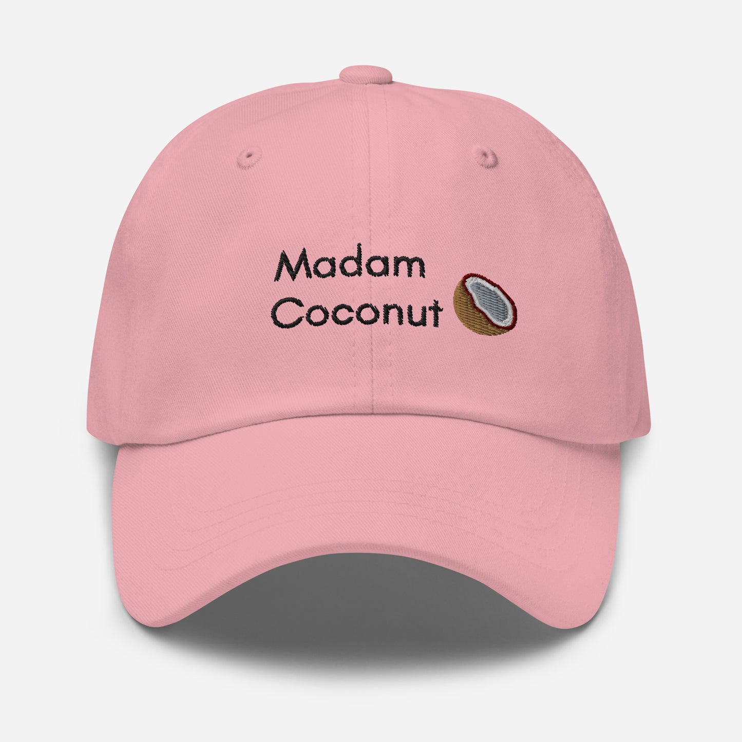 madam coconut embroidered hat, coconut tree hat