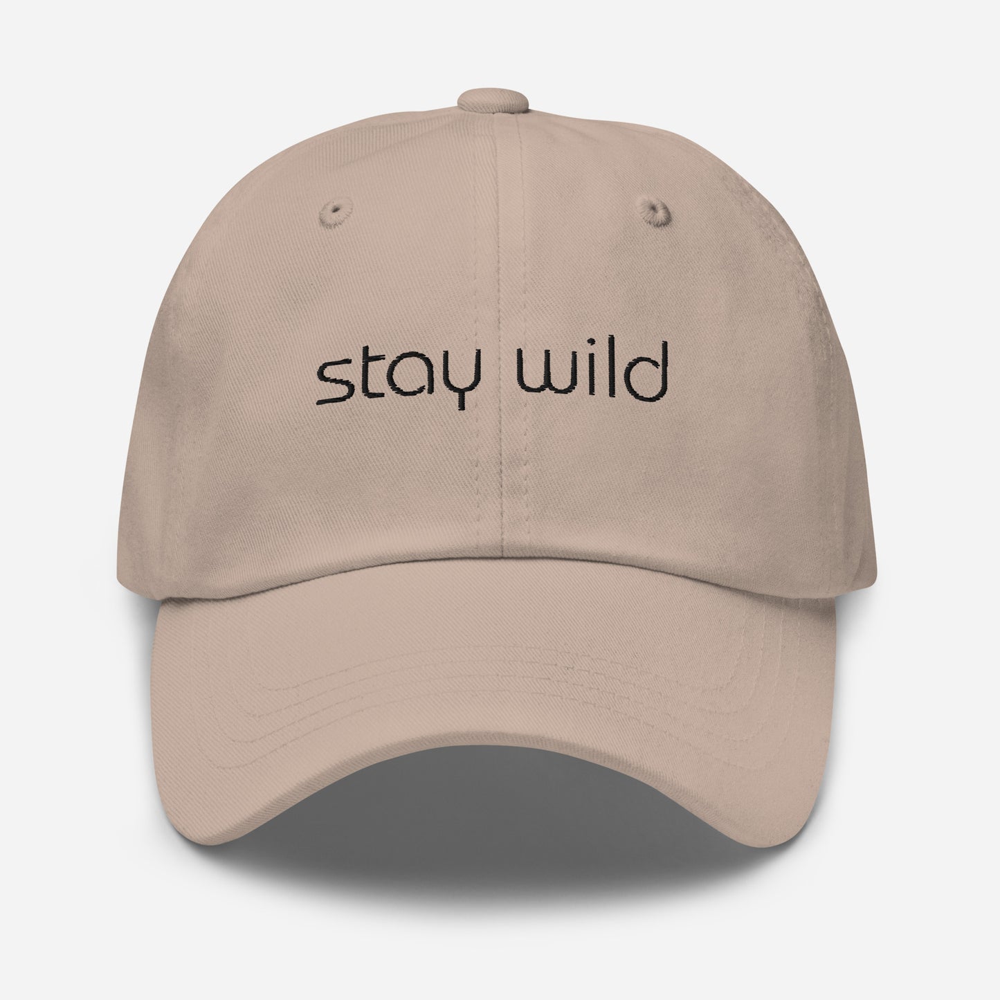stay wild embroidered dad hat, fun dad hat