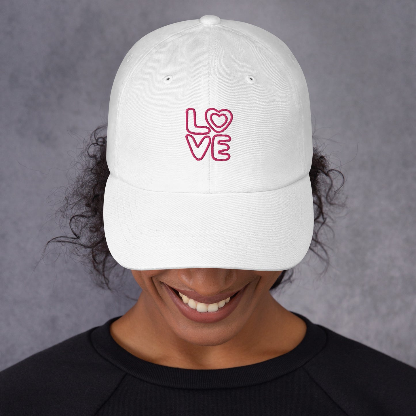 LOVE embroidered dad hat