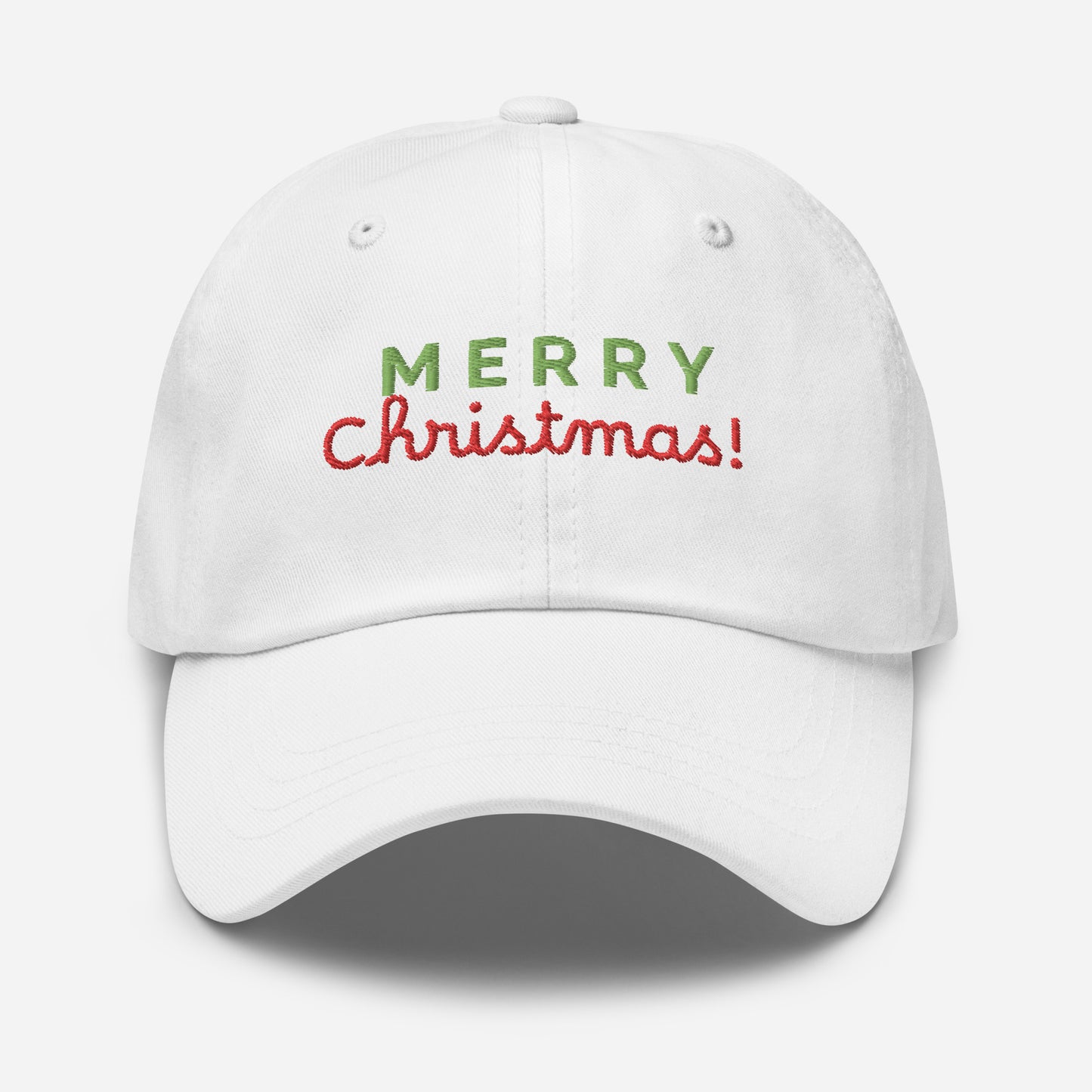 Merry Christmas Embroidered Dad hat, xmas baseball cap