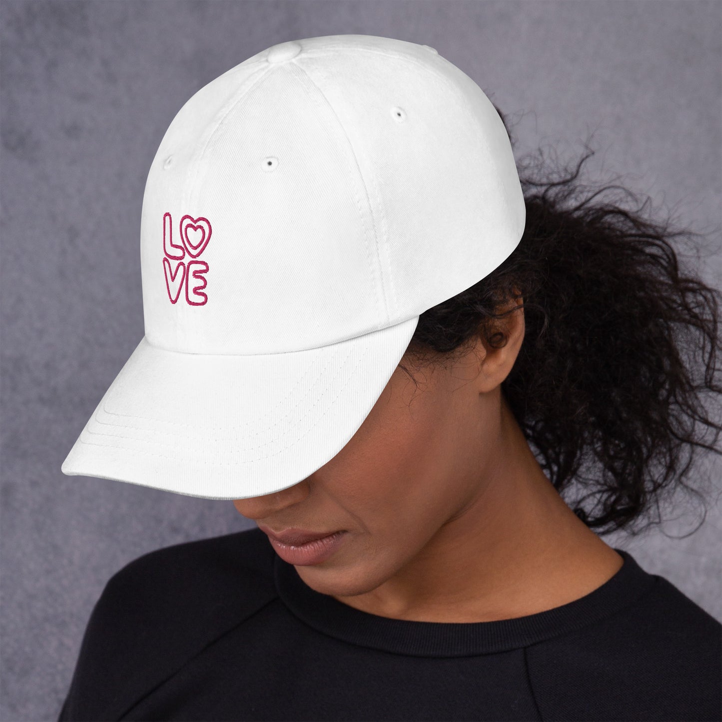 LOVE embroidered dad hat