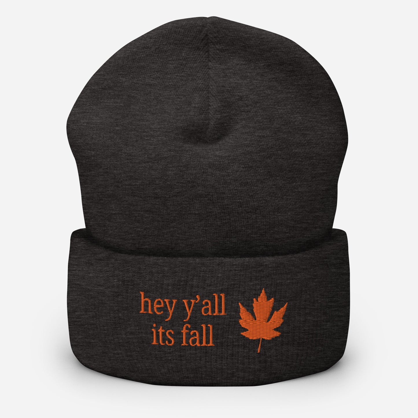 fall cuffed beanie, hey yall its fall beanie, fall gifts