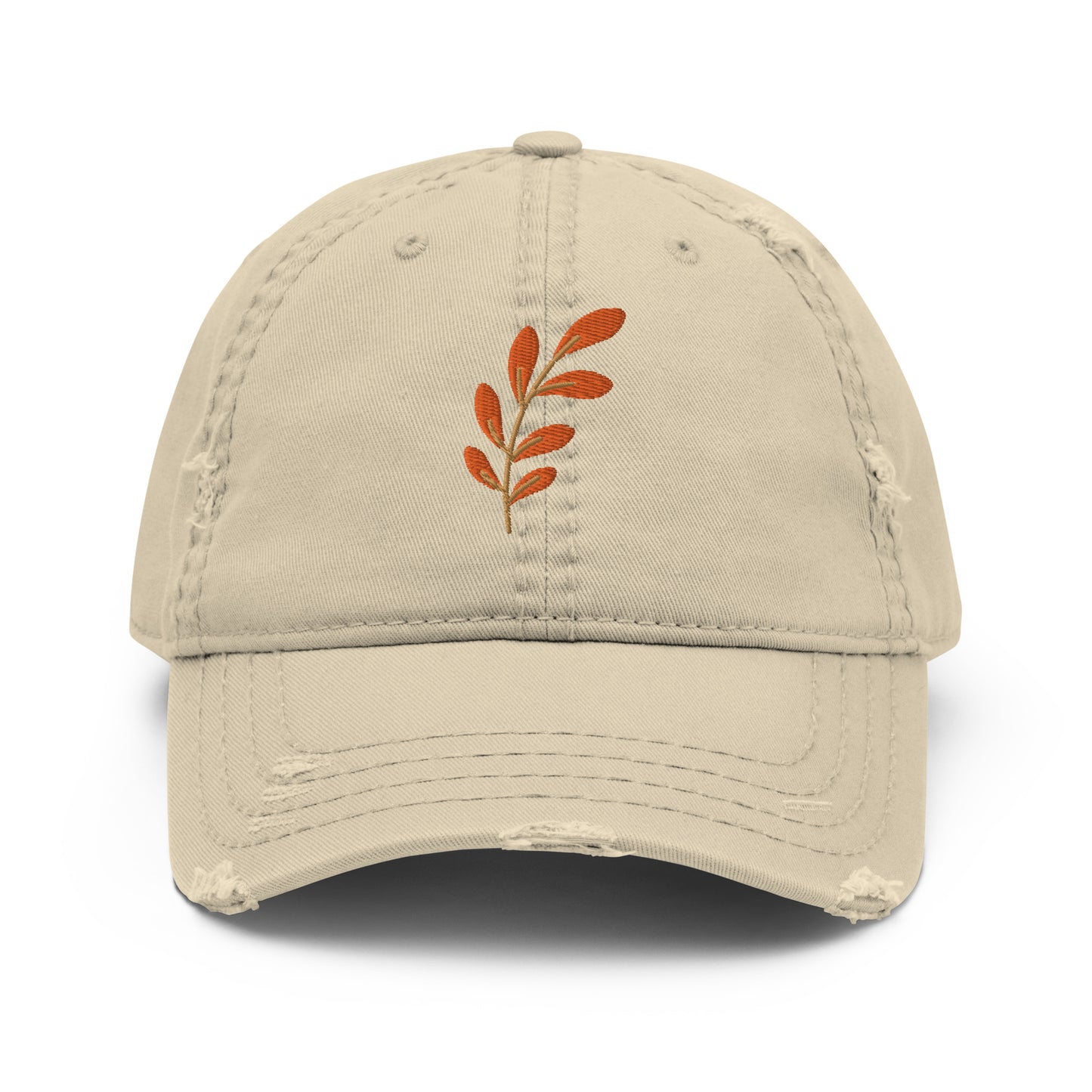 fall leaf hat, distressed fall hat, gift for autumn lovers
