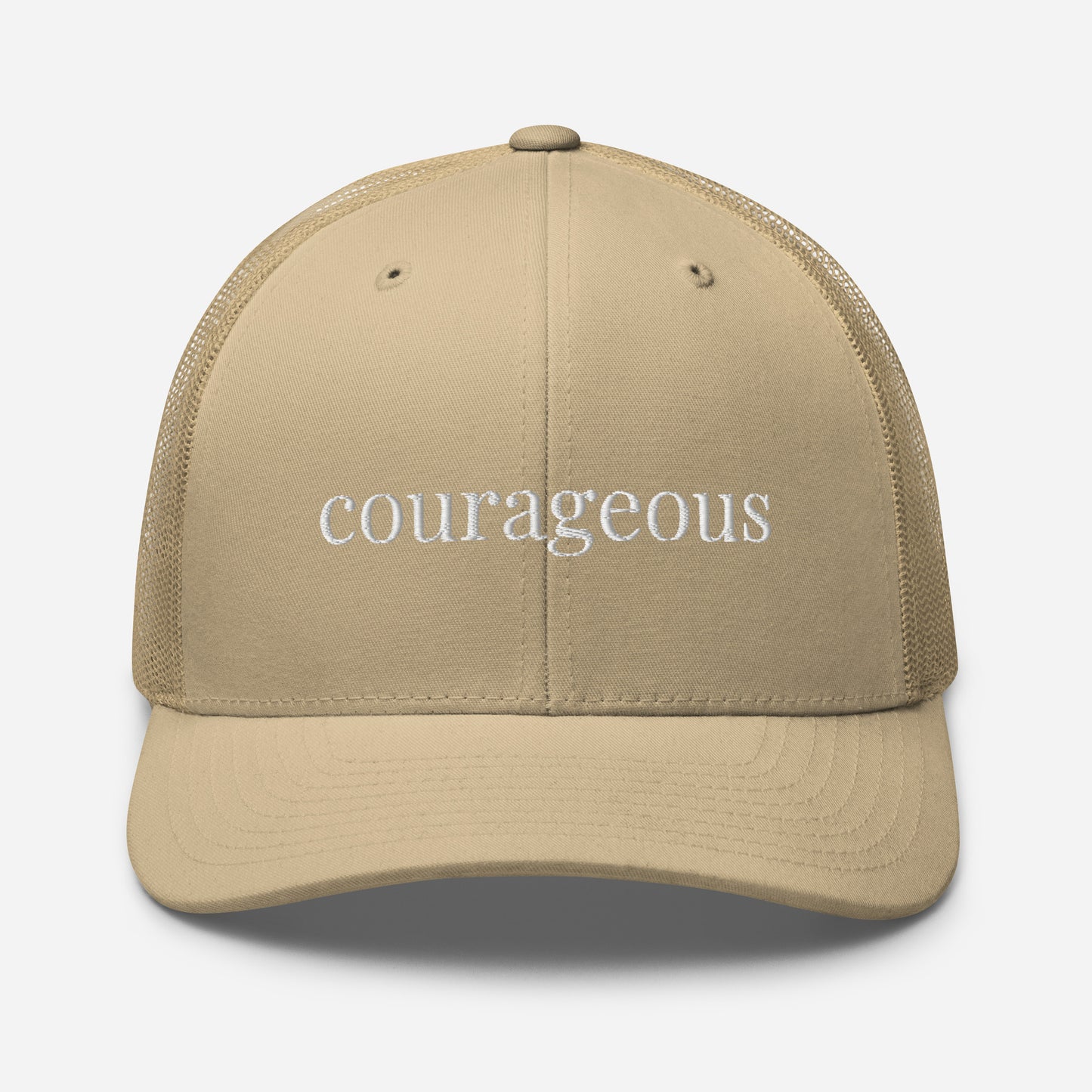courageous trucker hat
