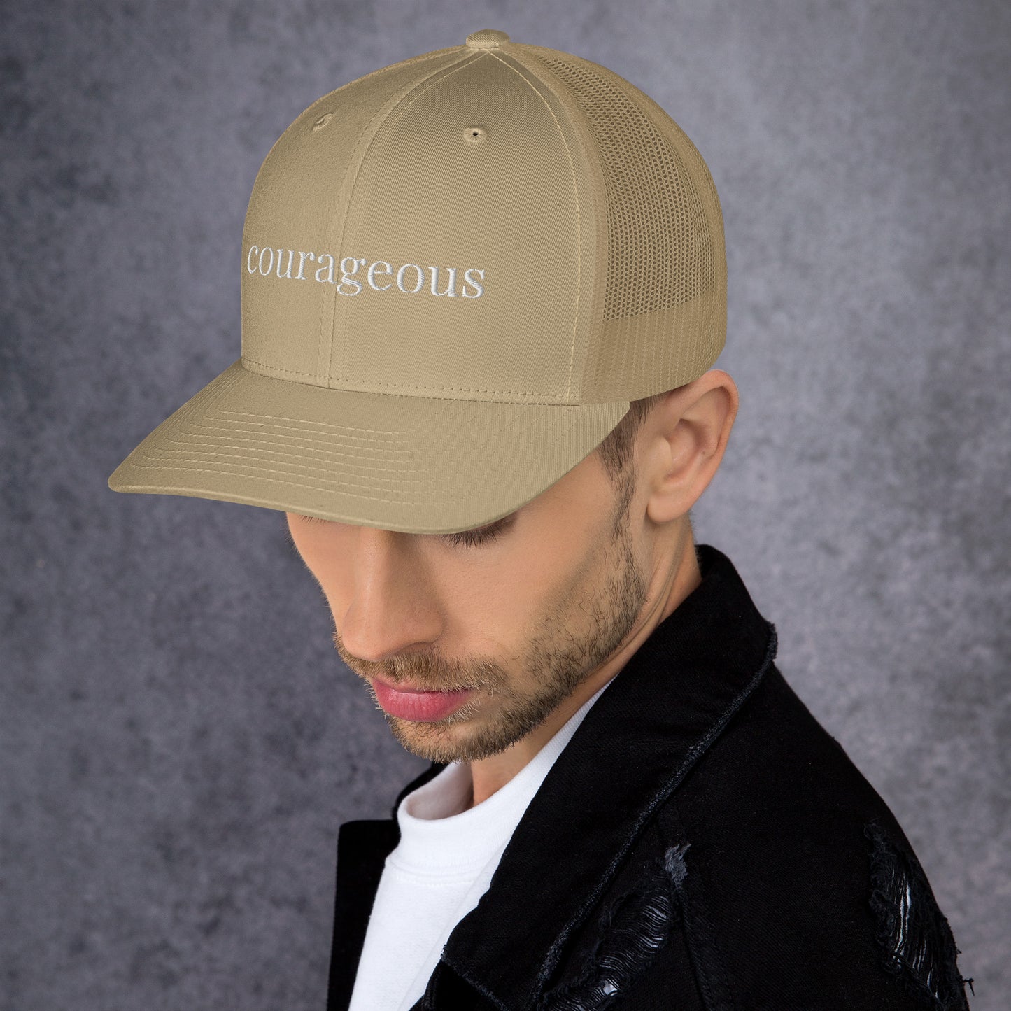 courageous trucker hat