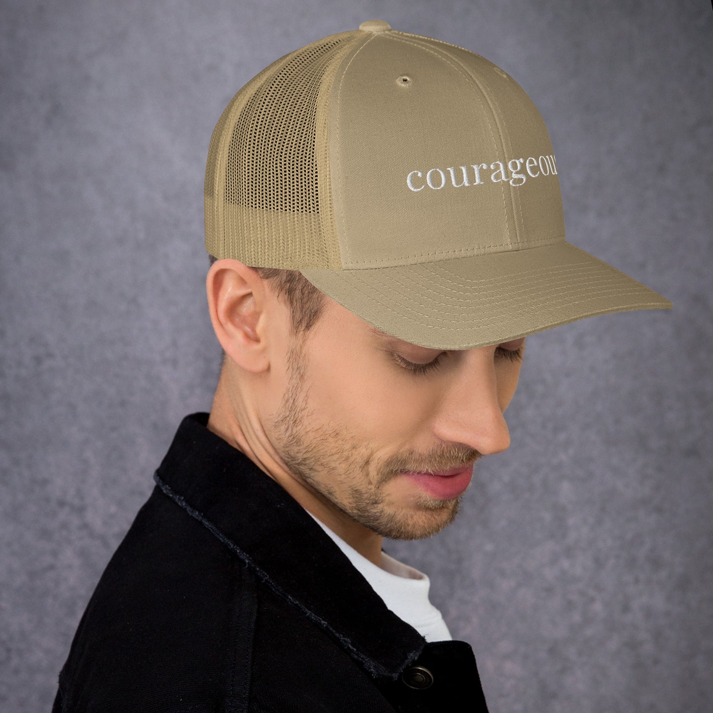 courageous trucker hat