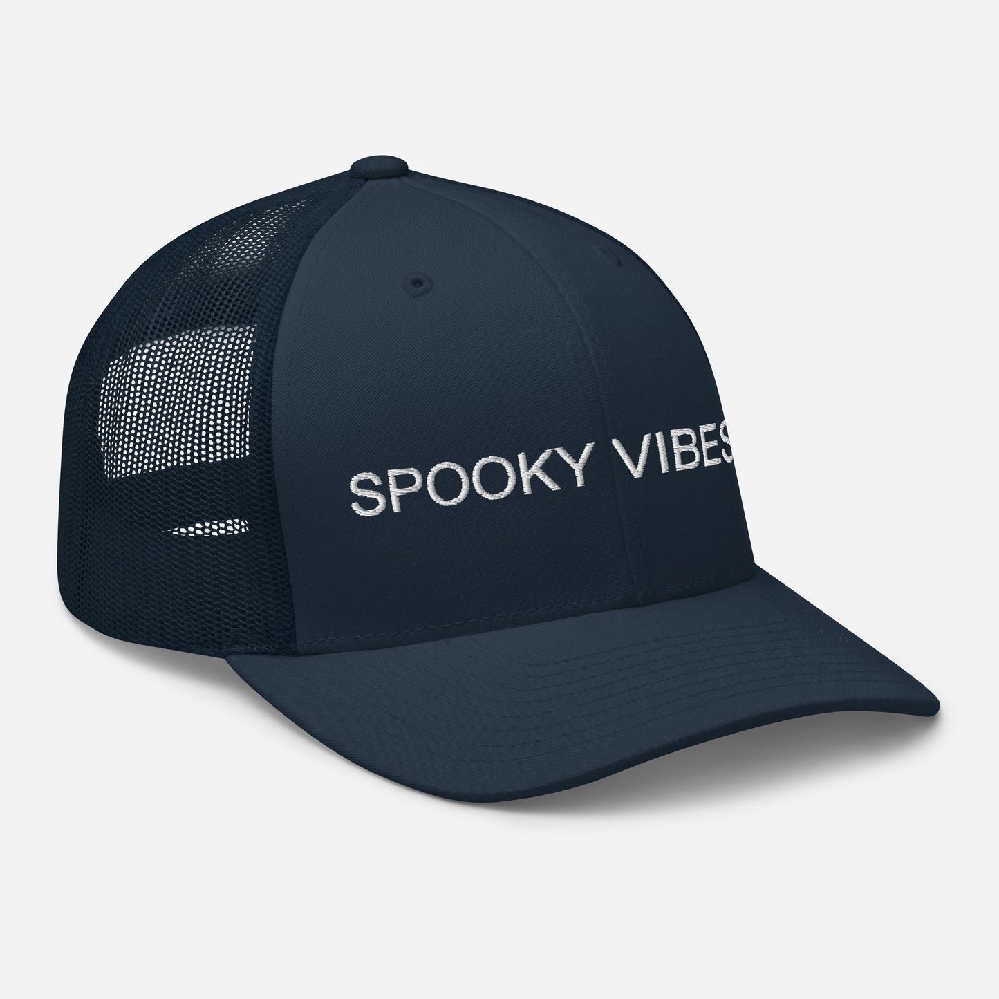 spooky trucker hat, spooky embroidered hat