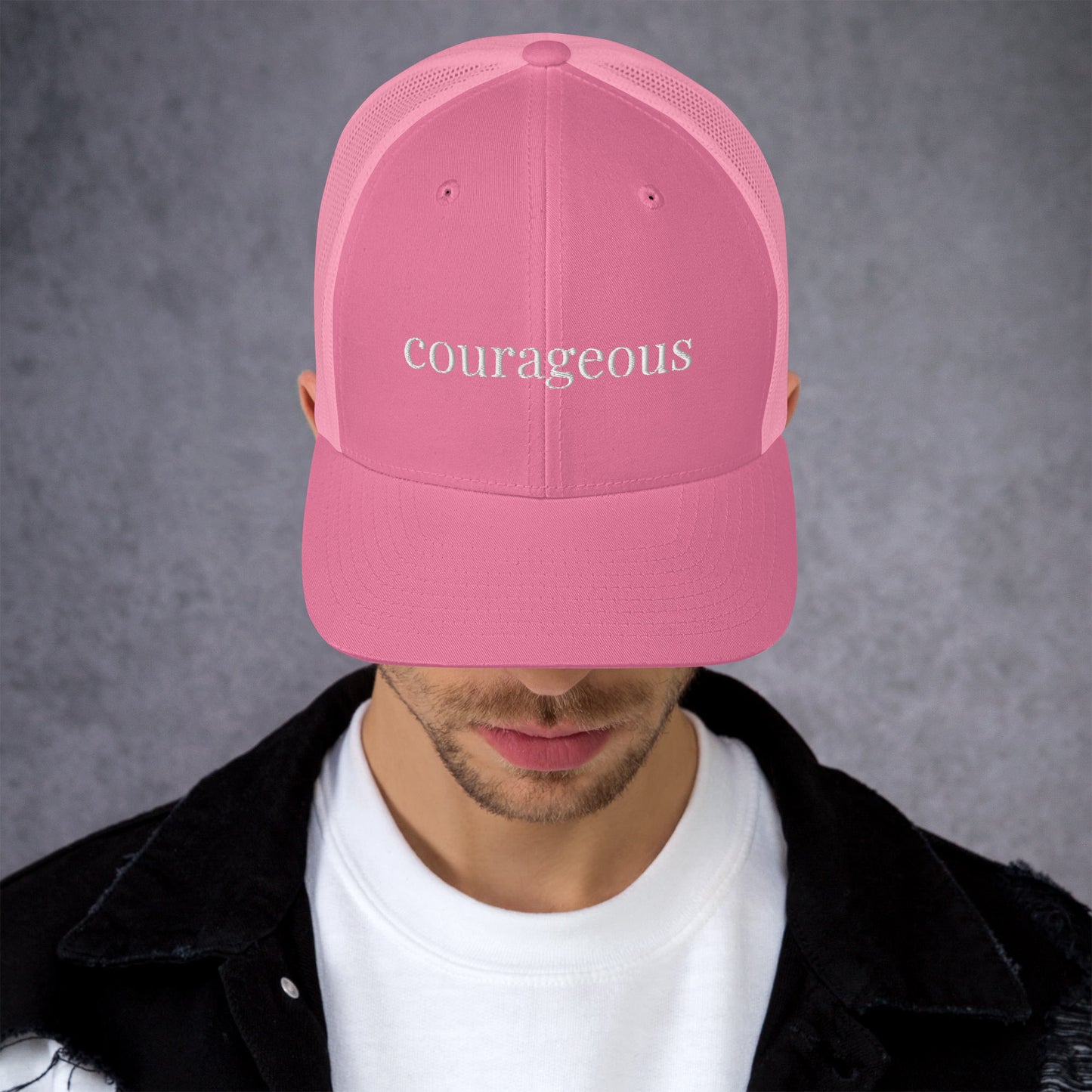 courageous trucker hat
