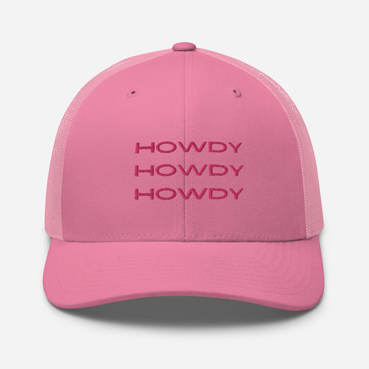 howdy embroidered trucker hat howdy cap
