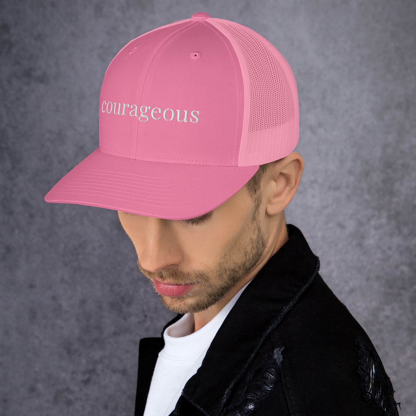 courageous trucker hat