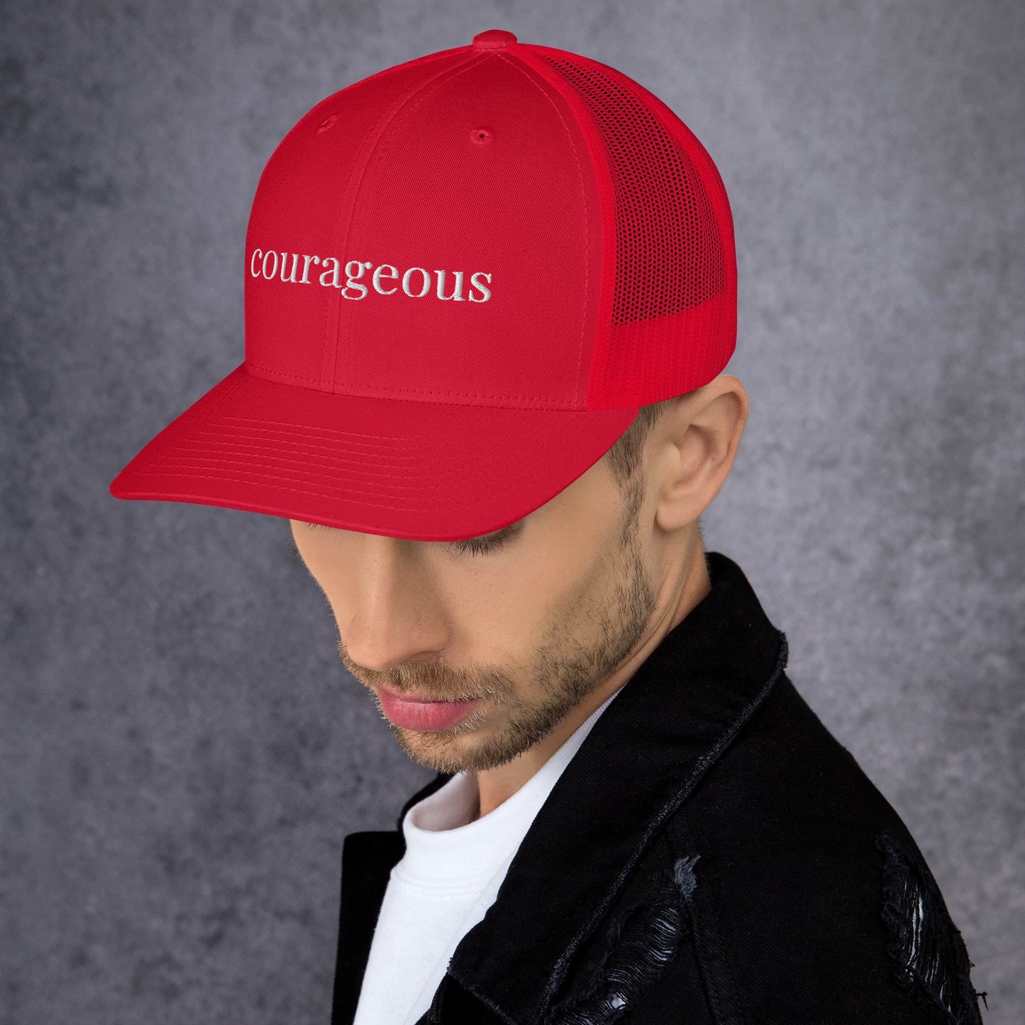 courageous trucker hat