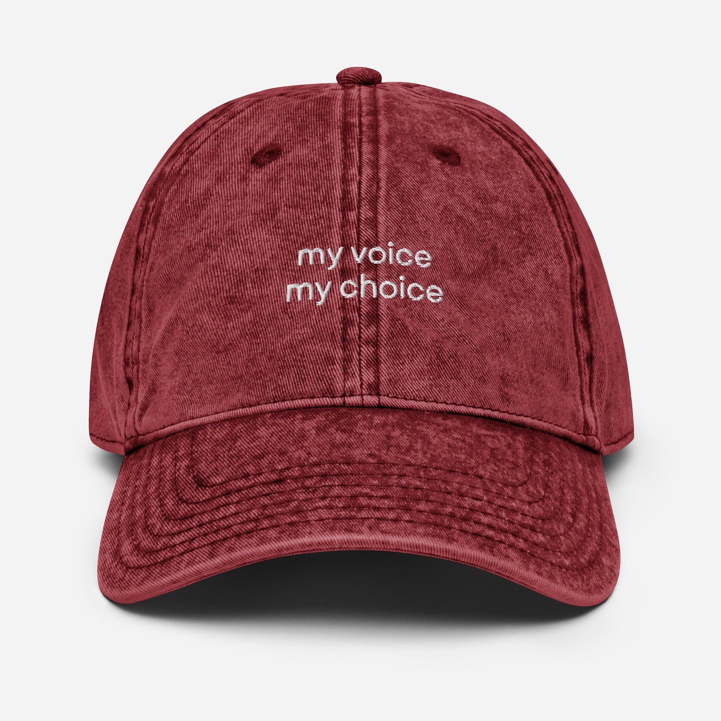 Vintage my voice my choice hat, pro choice hat