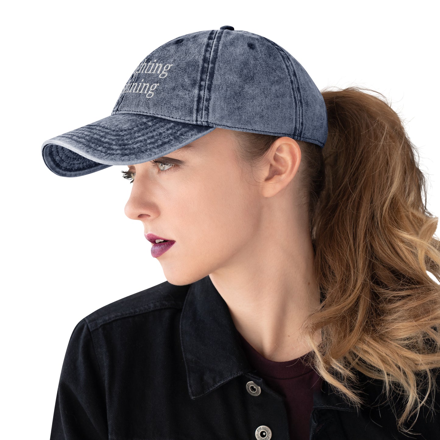 Keep Fighting, Keep Shining Vintage Cotton Twill Hat