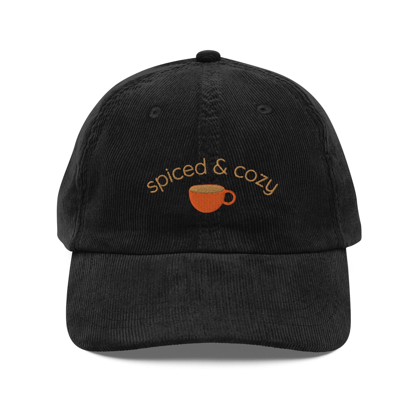 cute fall hat, spiced and cozy corduroy hat, pumpkin spice hat