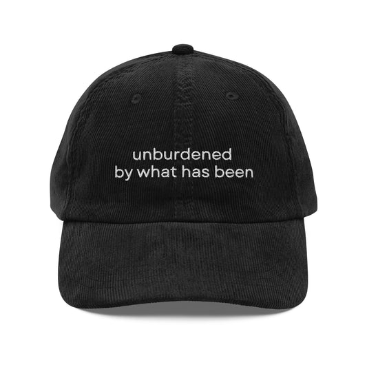 Kamala unburdened hat unburdened by what has been corduroy hat