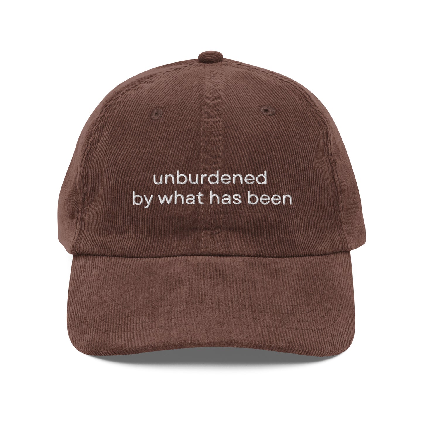 Kamala unburdened hat unburdened by what has been corduroy hat