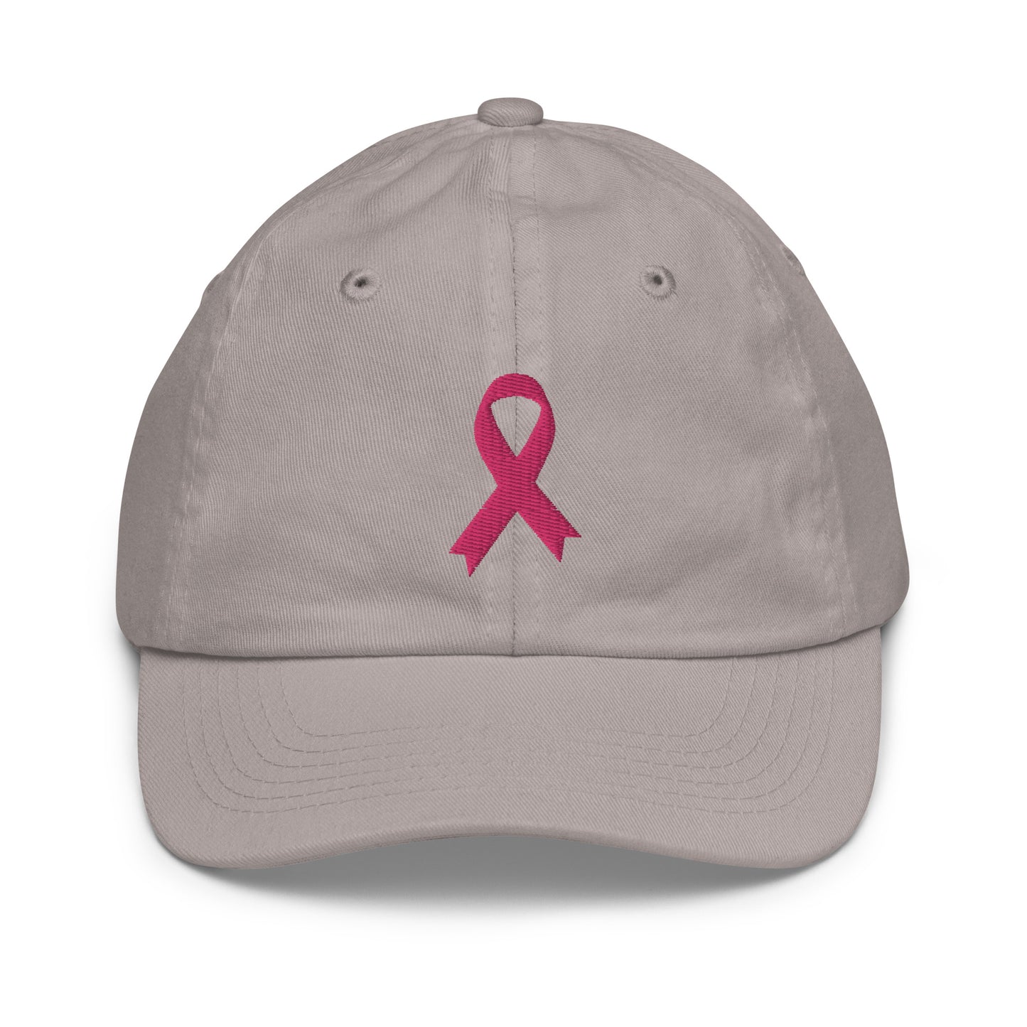 Youth breast cancer awareness cap, kids cancer awareness hat