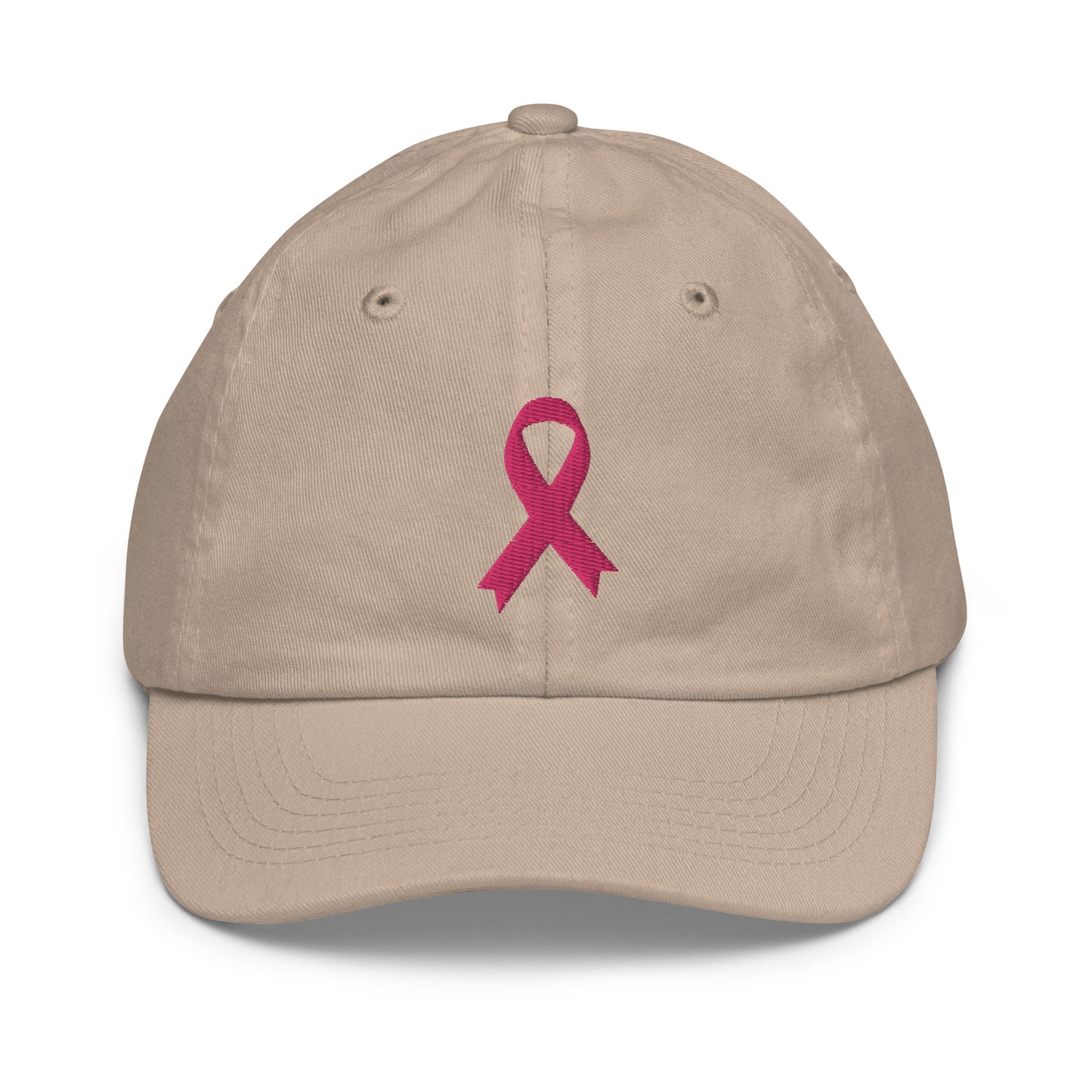 Youth breast cancer awareness cap, kids cancer awareness hat